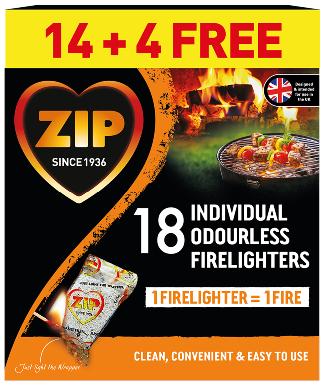 Zip Fast & Clean Wrapped Firelighters