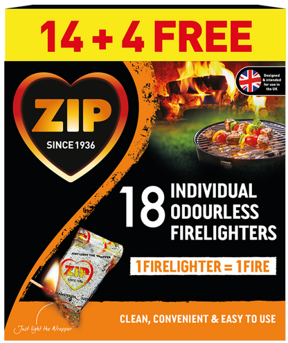 Zip Fast & Clean Wrapped Firelighters