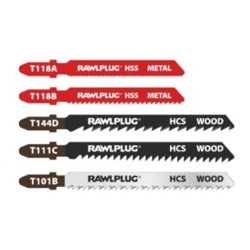 Lames de scie sauteuse Rawlplug pour bois et métal