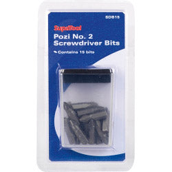 SupaTool Pozi No.2 Screwdriver Bits