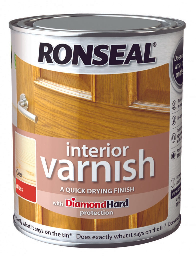 Vernis d'intérieur Ronseal brillant 250 ml transparent