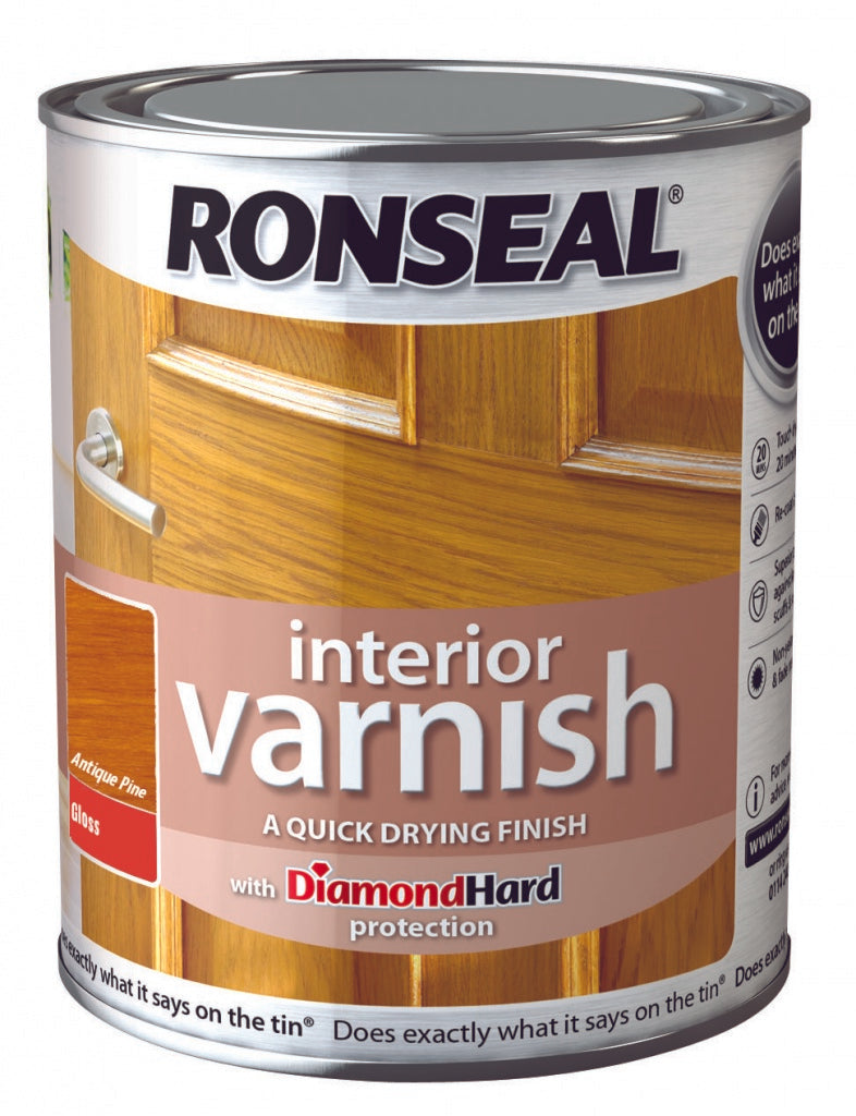 Ronseal Vernis Intérieur Brillant 250ml Pin Antique