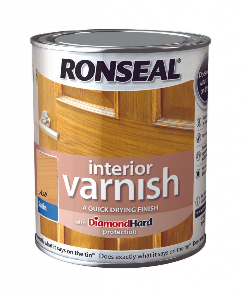 Ronseal Vernis Intérieur Satiné 250ml Cendre