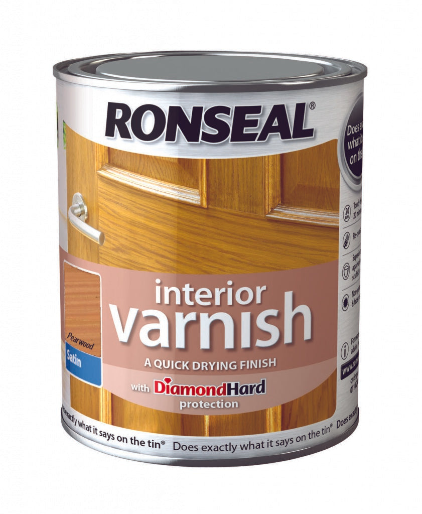 Ronseal Barniz Interior Satinado 250ml Peral