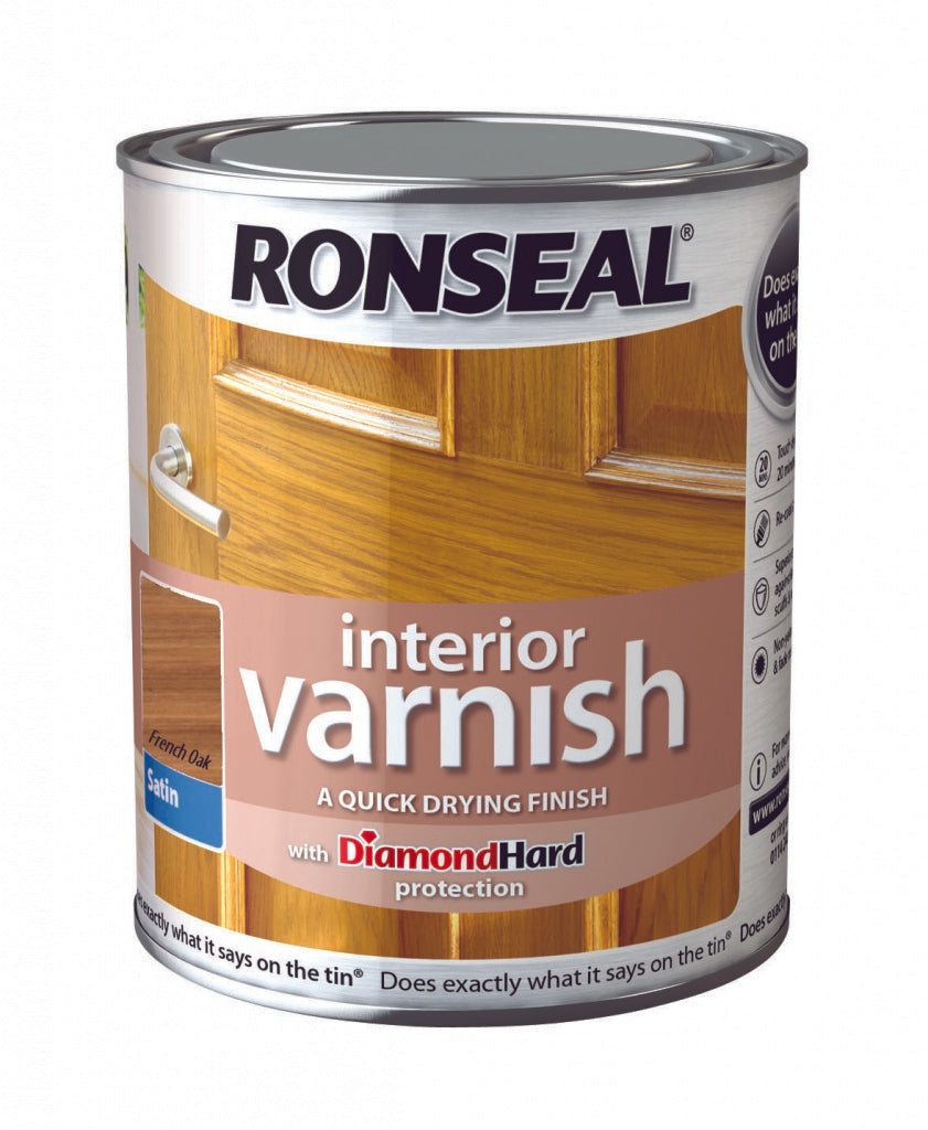 Ronseal Barniz Interior Satinado 250ml Roble Francés