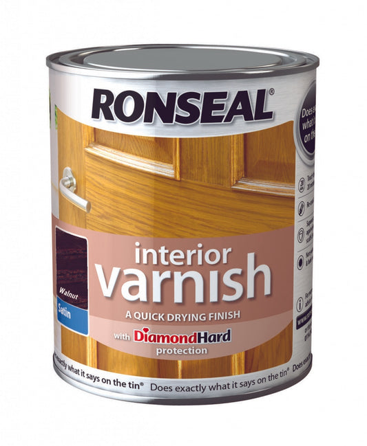 Ronseal Vernis Intérieur Satiné 750ml Noyer