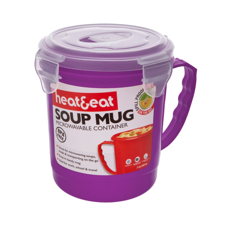 Pendeford Heat & Eat Soup Mug Assorted Colours