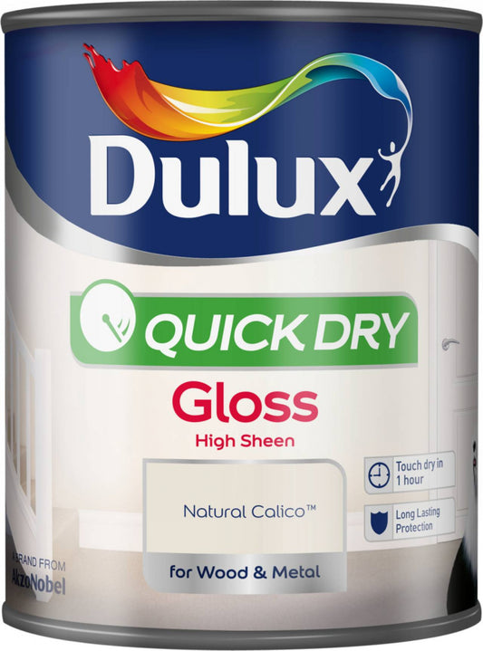 Dulux Gloss à séchage rapide 750 ml Calico naturel