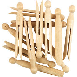 SupaHome Lot de 24 piquets de chariot en bois