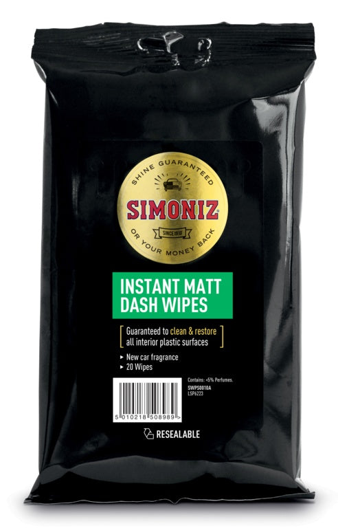 Simoniz Dashboard Wipes Matt Laminate