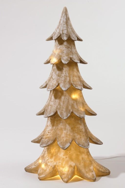 Kaemingk LED Polyresin Xmas Tree Warm Whte