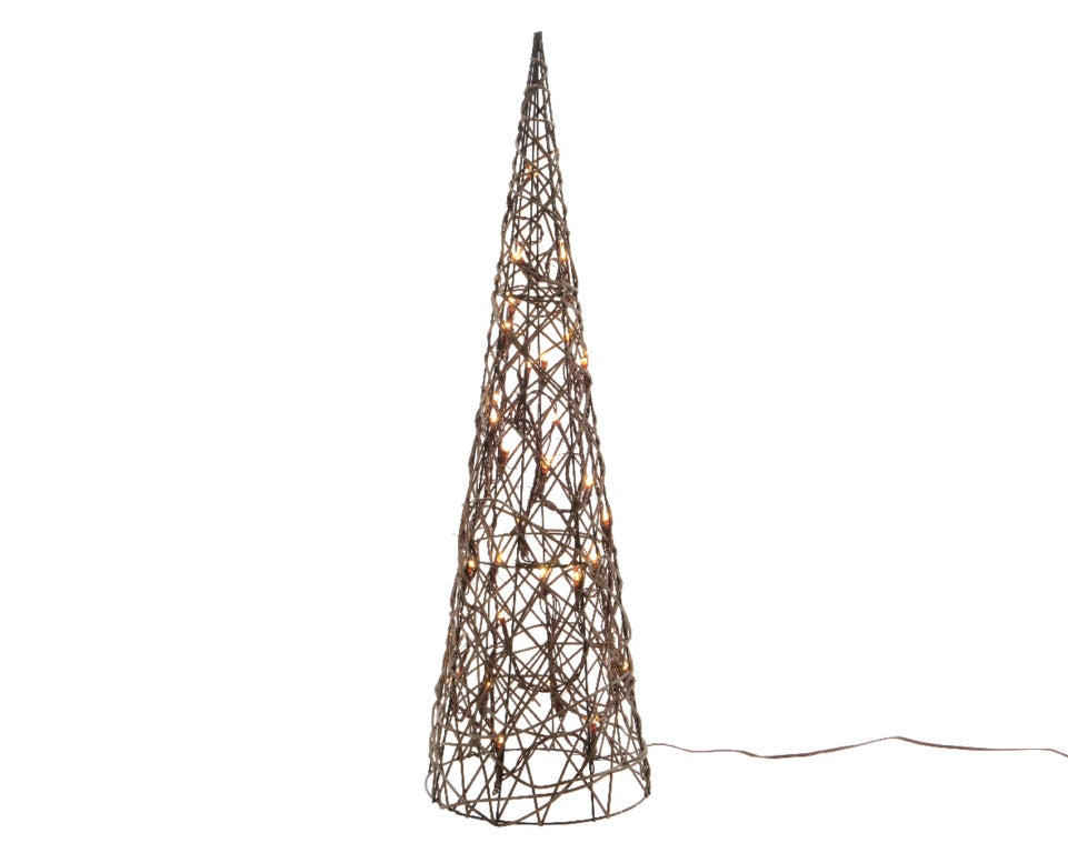 Kaemingk LED Wicker Pyramid Warm White