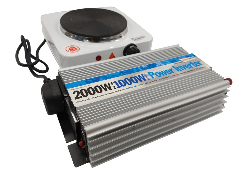 Streetwize 2000W Peak Power/1000watt Continuous Power DC-AC Power Inverter 1000w
