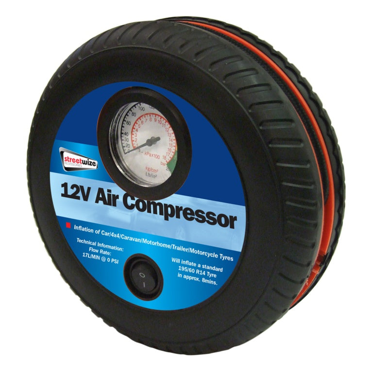 Compresor de aire con forma de neumático Streetwize
