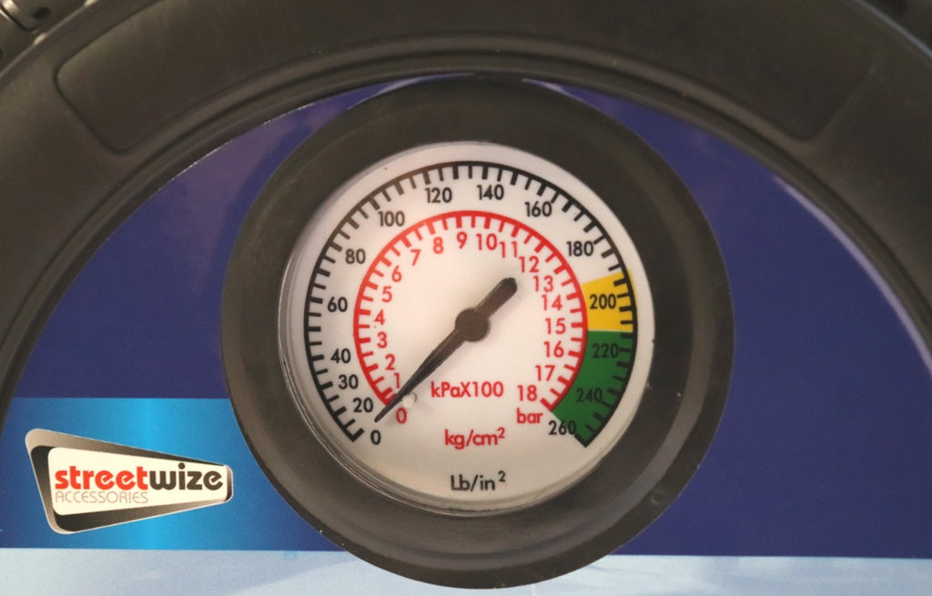 Streetwize Tyre Shape Air Compressor Black