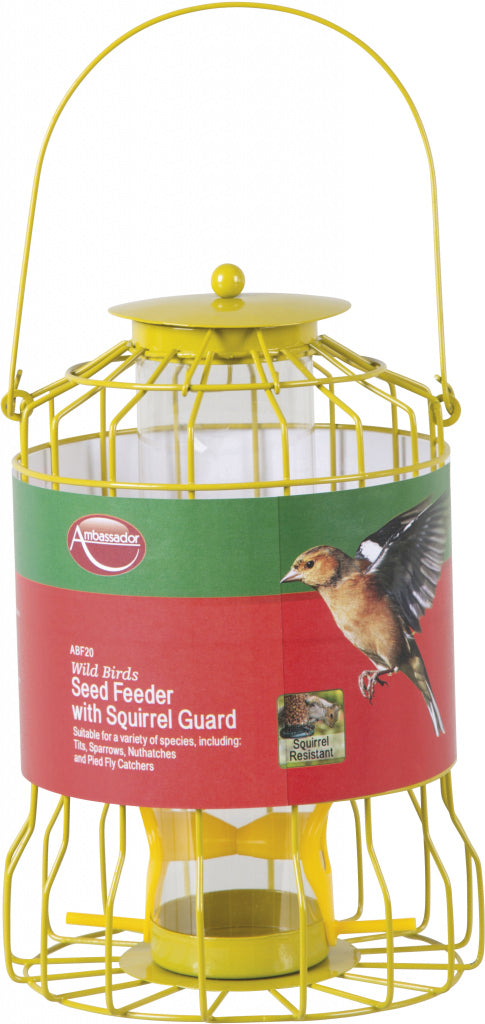 Ambassador Wild Birds Seed Feeder With Squirrel Guard