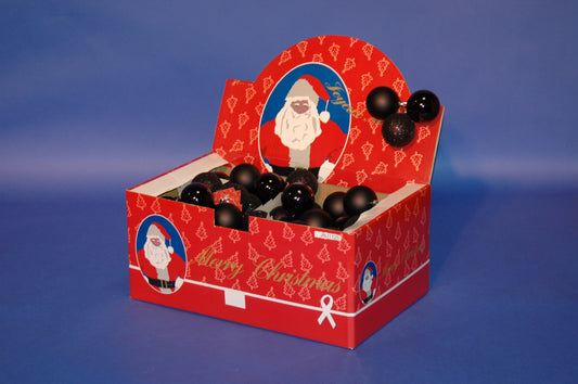 Jingles Black Baubles 3 Pack