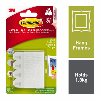 Petites bandes blanches pour suspendre des tableaux Command™