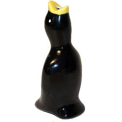 Pájaro de pastel negro de cerámica Tala