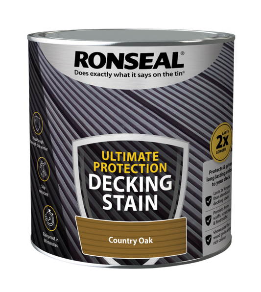 Ronseal Teinture pour terrasse Ultimate Protection 2,5 L Chêne campagnard