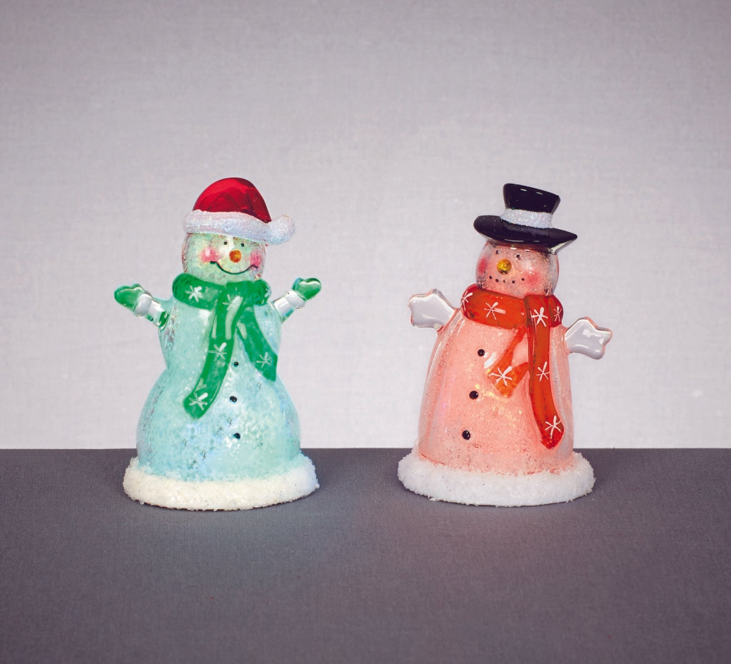 Premier Acrylic Santa & Snowman