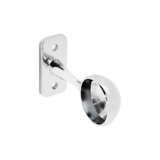 Securit End Bracket Chrome Plated Pack 2