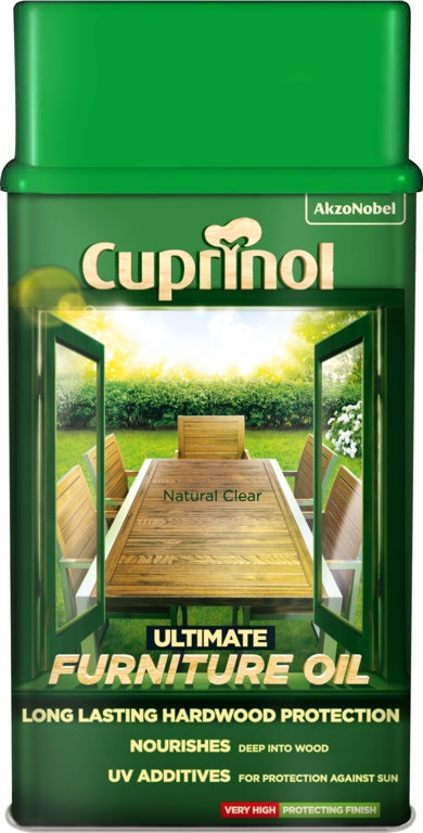 Cuprinol Ultimate Hardwood Furniture Oil 1L Clear