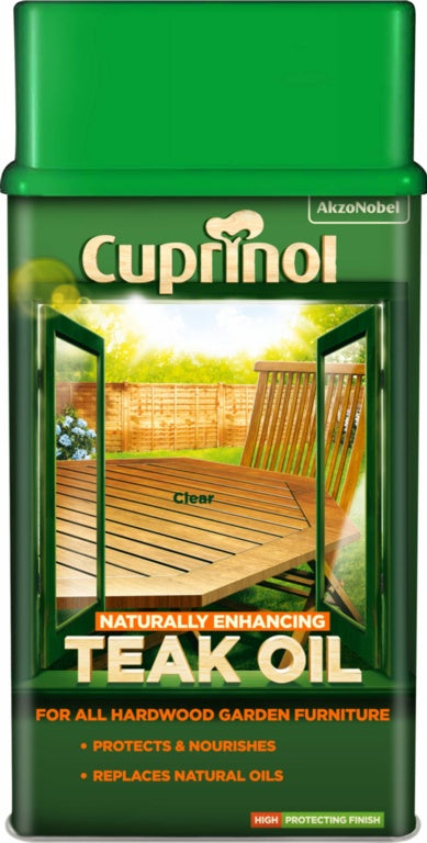 Cuprinol Garden Furniture Teak Oil 1L