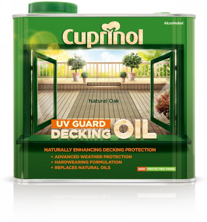 Huile pour terrasse Cuprinol UV Guard 2,5 L Chêne naturel