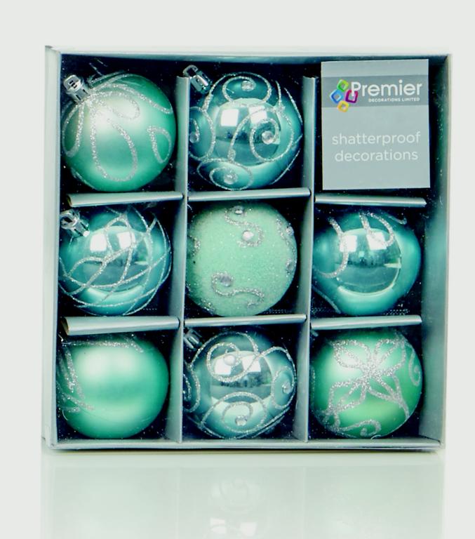 Premier 60mm  Decorated Balls Pack 9