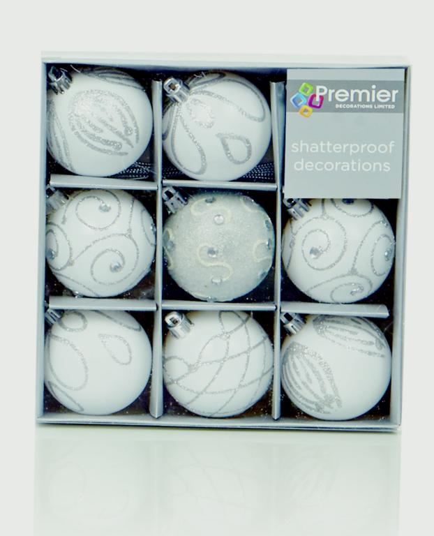 Premier 60mm  Decorated Balls Pack 9