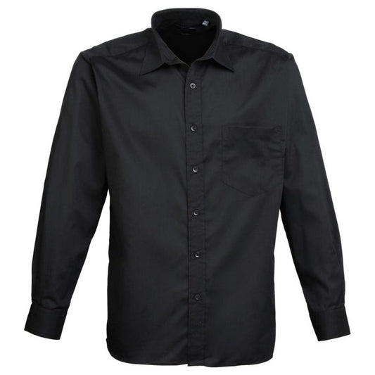 Camisa de manga larga negra Prestige