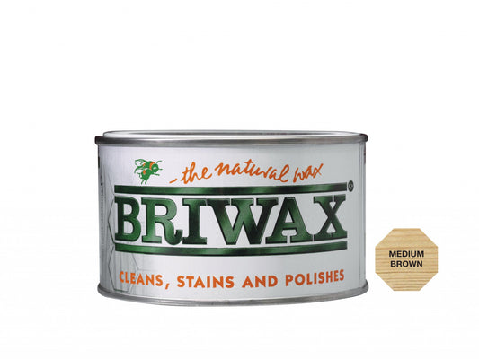 Briwax Cera Natural 400g Marrón Medio