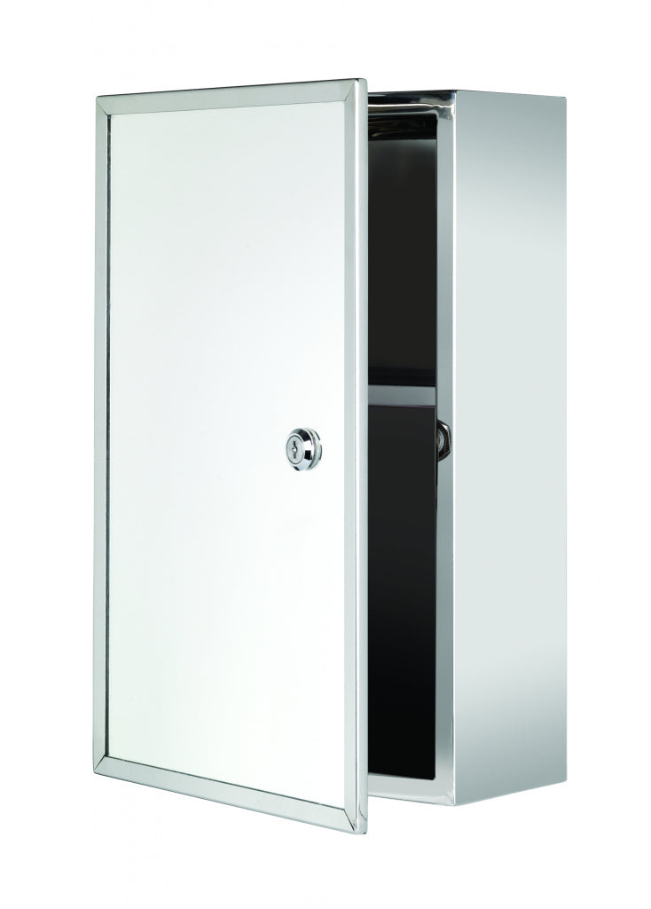 Croydex Trent Stainless Steel Medicine Cabinet Lockable