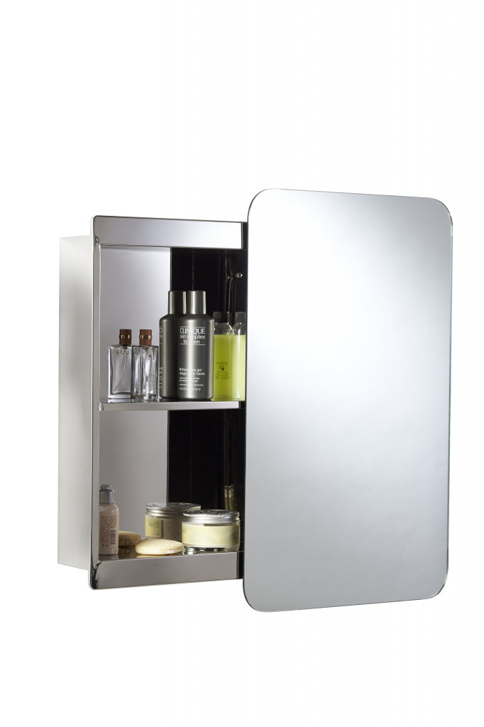 Croydex Medway Sliding Door Stainless Steel Cabinet