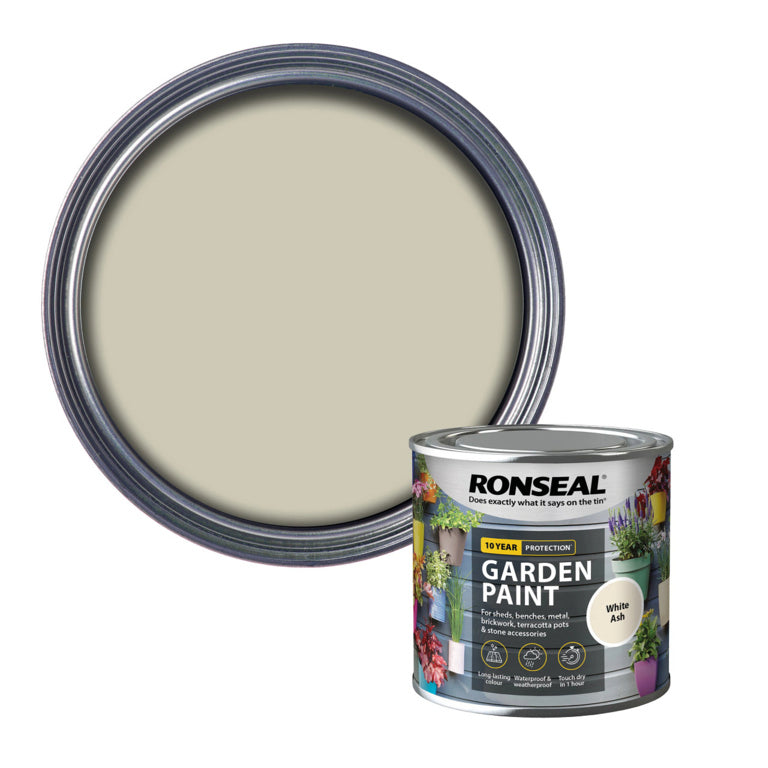 Ronseal Pintura De Jardín 250ml Ceniza Blanca