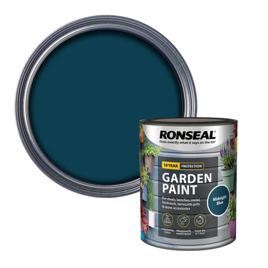 Pintura de jardín Ronseal 750ml Azul medianoche