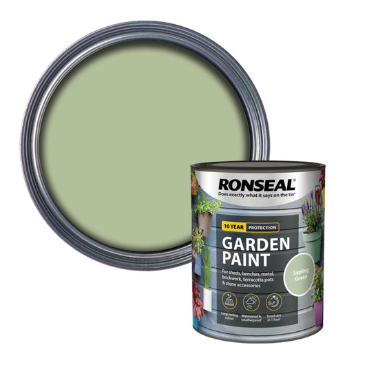 Ronseal Garden Paint 750ml Sapling Green