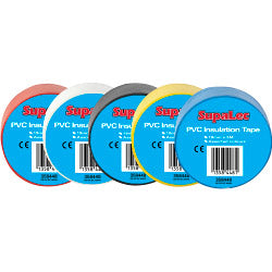 Securlec PVC Insulation Tapes Assorted 5 Metre Pack 10