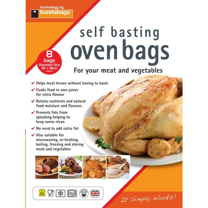 Toastabags Oven Roasting Bags – Standard (25x38cm) | 8 Pack