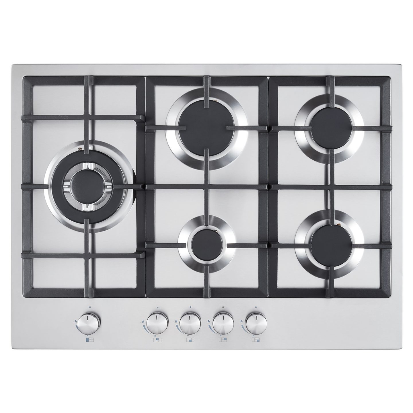 Kitchenplus 5 Burner Stainless Steel Gas Hob
