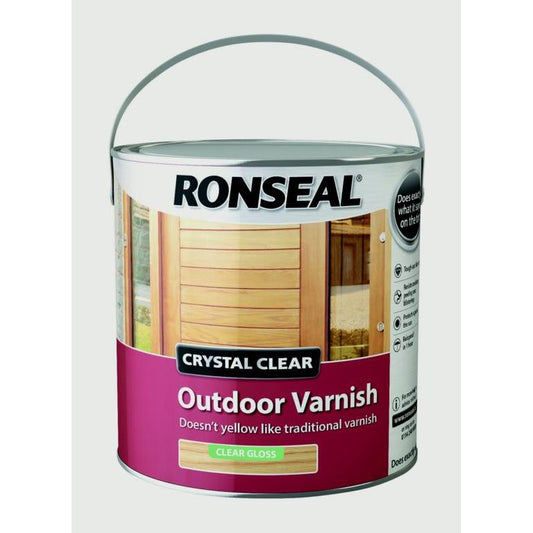 Ronseal Crystal Clear Outdoor Varnish 2.5L