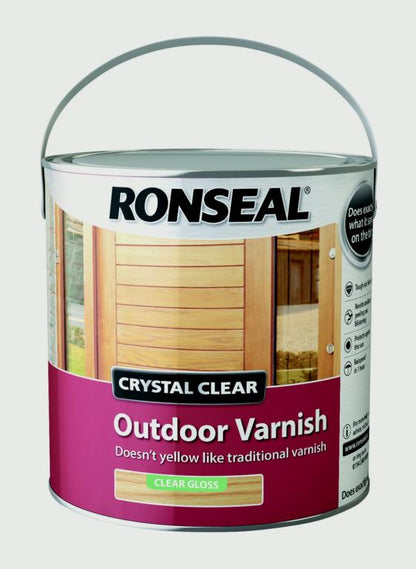 Barniz exterior Ronseal Crystal Clear 2,5 L