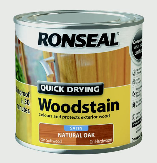 Ronseal Quick Drying Woodstain Satin 250ml