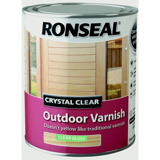 Ronseal Crystal Clear Outdoor Varnish 750ml