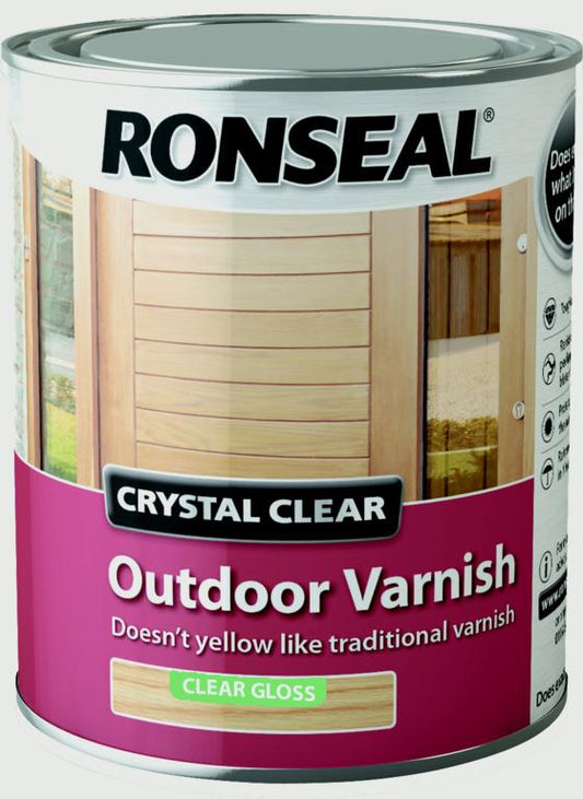 Ronseal Crystal Clear Outdoor Varnish 750ml