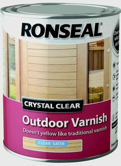 Ronseal Crystal Clear Outdoor Varnish 750ml