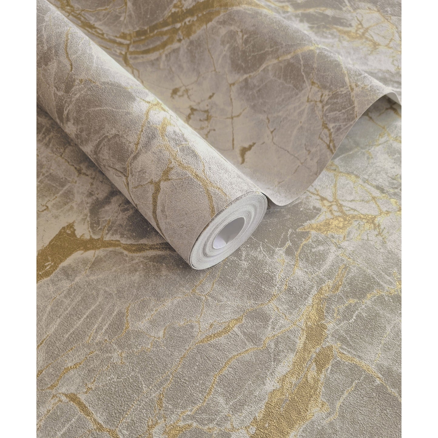 Holden Portoro Marble Grey/Gold Wallpaper (36283)