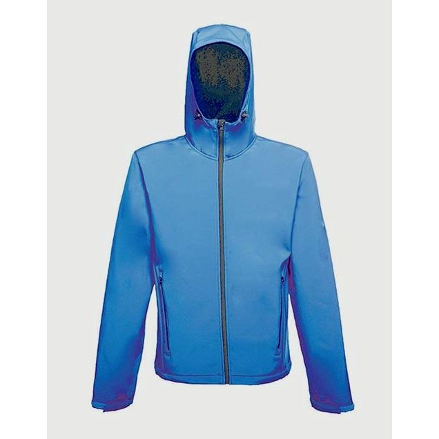 Regatta Mens Hooded Softshell Navy/Royal Blue Jacket