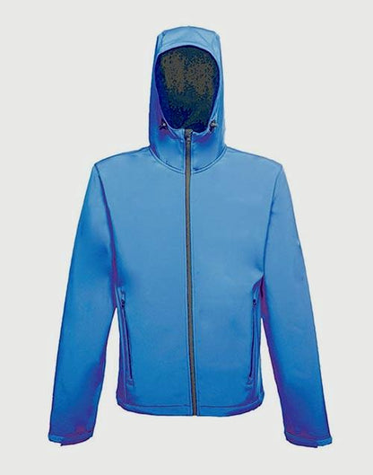 Regatta Mens Hooded Softshell Navy/Royal Blue Jacket